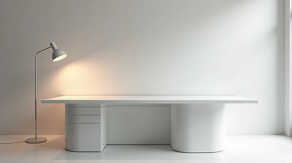 Créez votre espace de travail avec un bureau blanc professionnel