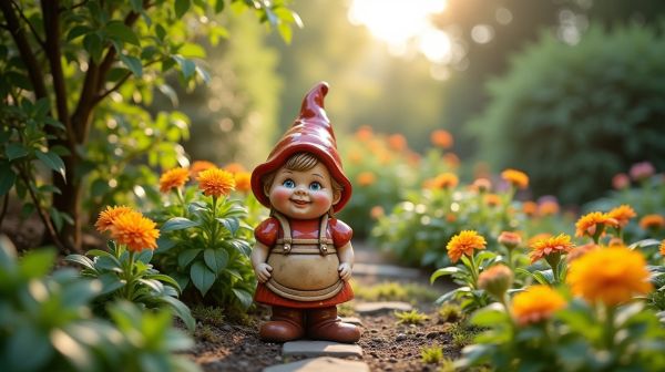 Transformez votre jardin avec un lutin de jardin décoratif