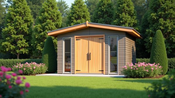 Un abri de jardin composite pour une esthétique durable et pratique